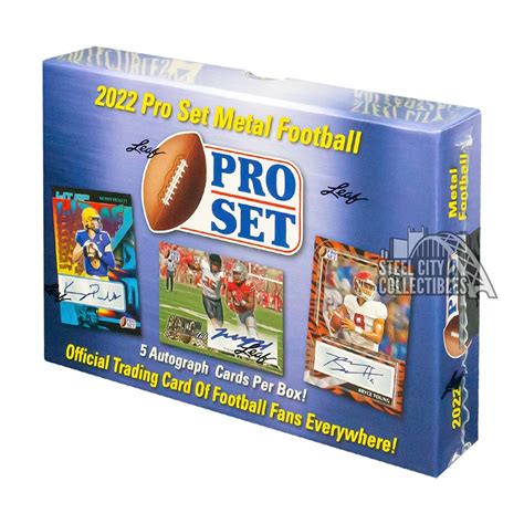 2022 pro set metal football hobby box|pro set metal football release date.